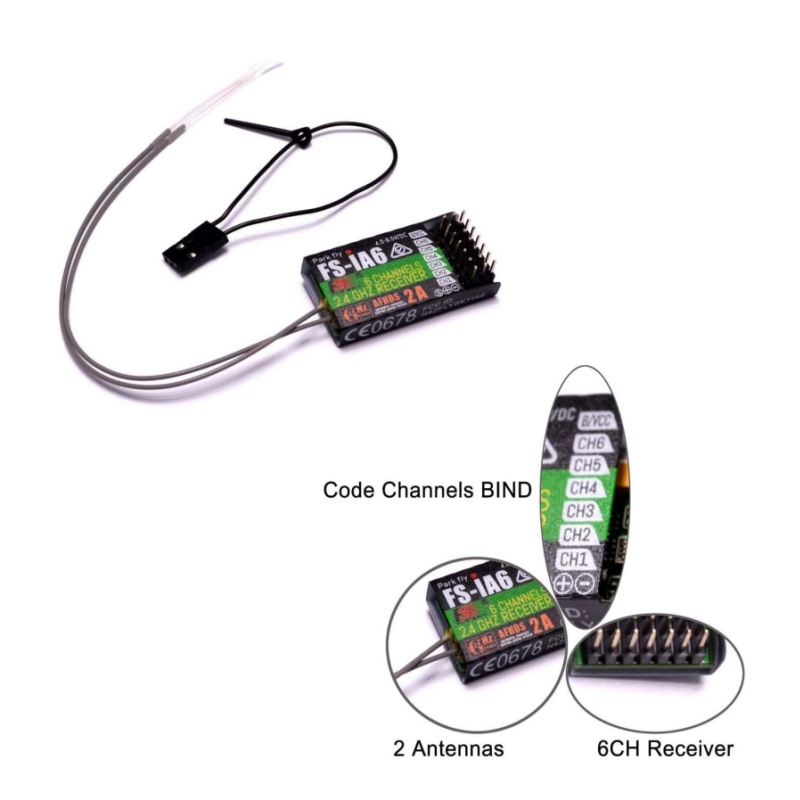 Flysky FS-IA6 Receiver 6CH Dua - Drone Racing Antenna review and price