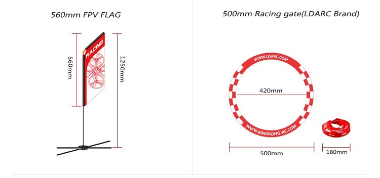 560mm FPV Racer Flag Drone Qua - Drone Racing Gate review and price