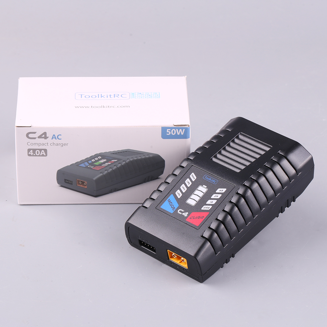 ToolkitRC C4 50W 5A AC Charger - Drone Racing Charger review and price